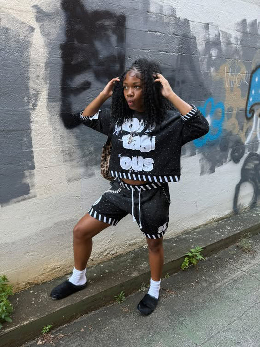 Contagious short sets (black)